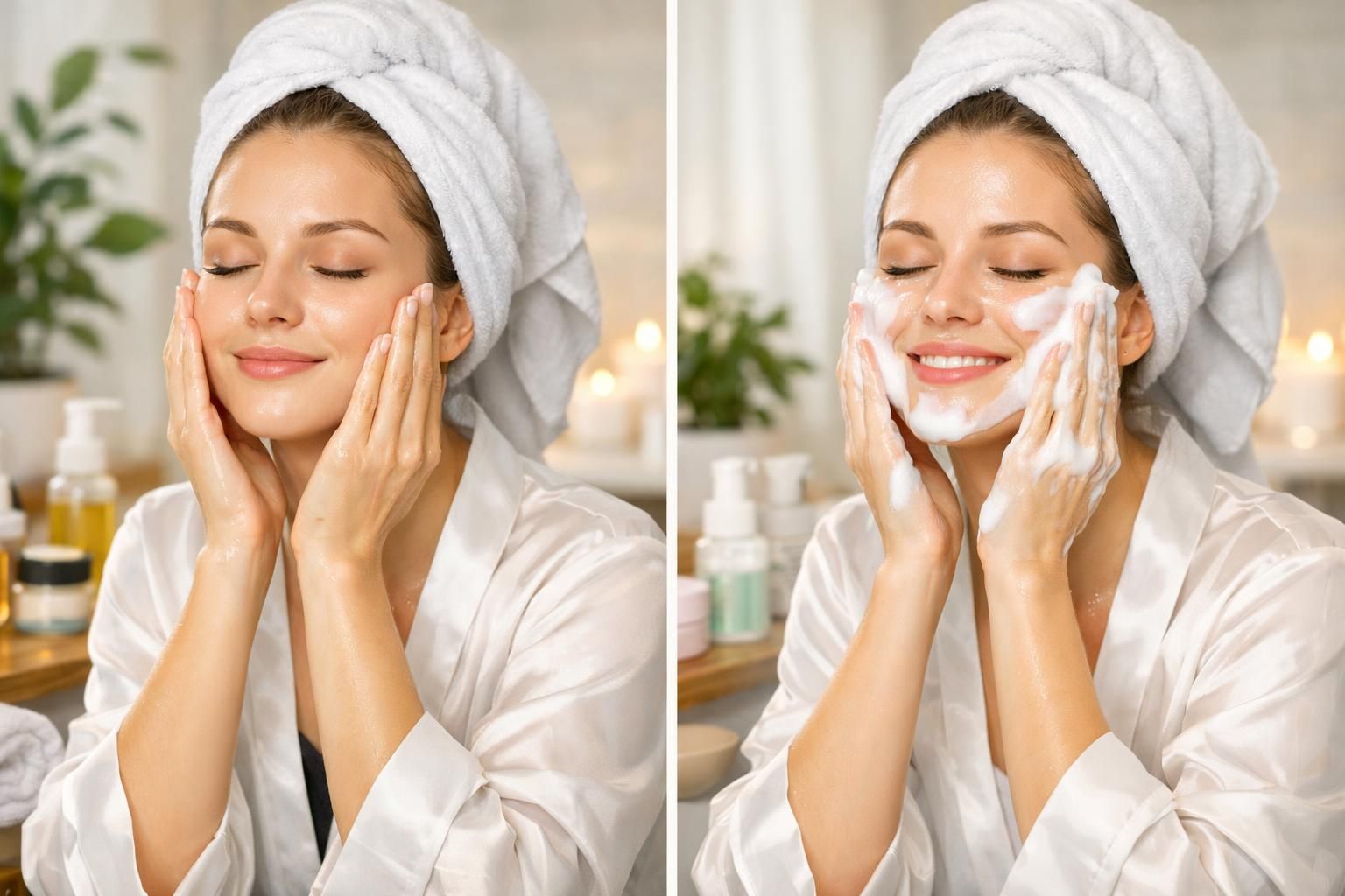 Double nettoyage : faut-il vraiment l’adopter ? découvrez le double nettoyage, une technique beauté venue d'asie, et ses bienfaits pour une peau parfaitement nettoyée. faut-il vraiment l’adopter ? on vous explique tout.